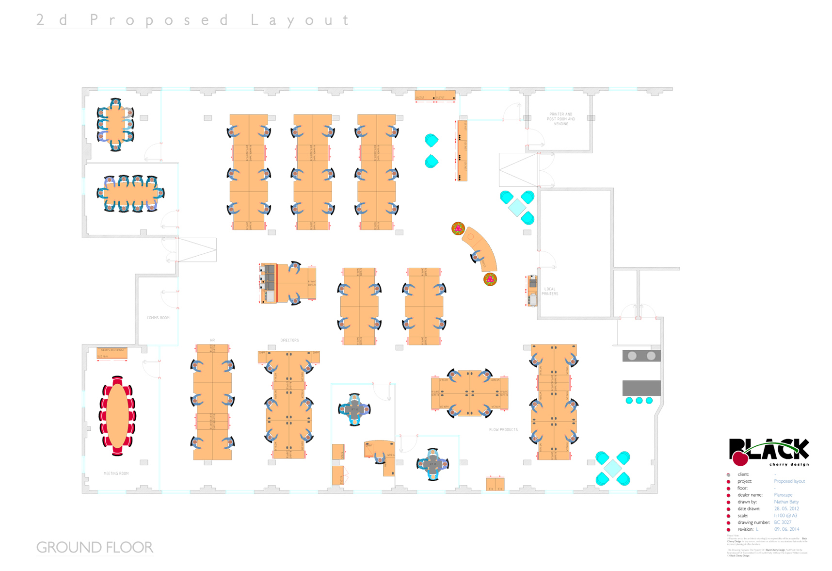 Office Layouts - Black Cherry Design
